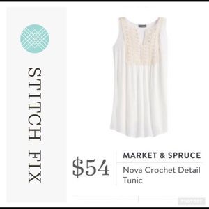 Market & Spruce Nova Crochet Top NWOT